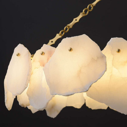 August Marble Modern Snowflake Chandelier-Nobipets