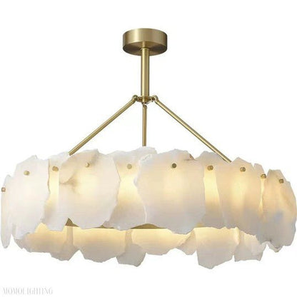 August Marble Modern Snowflake Chandelier-Nobipets