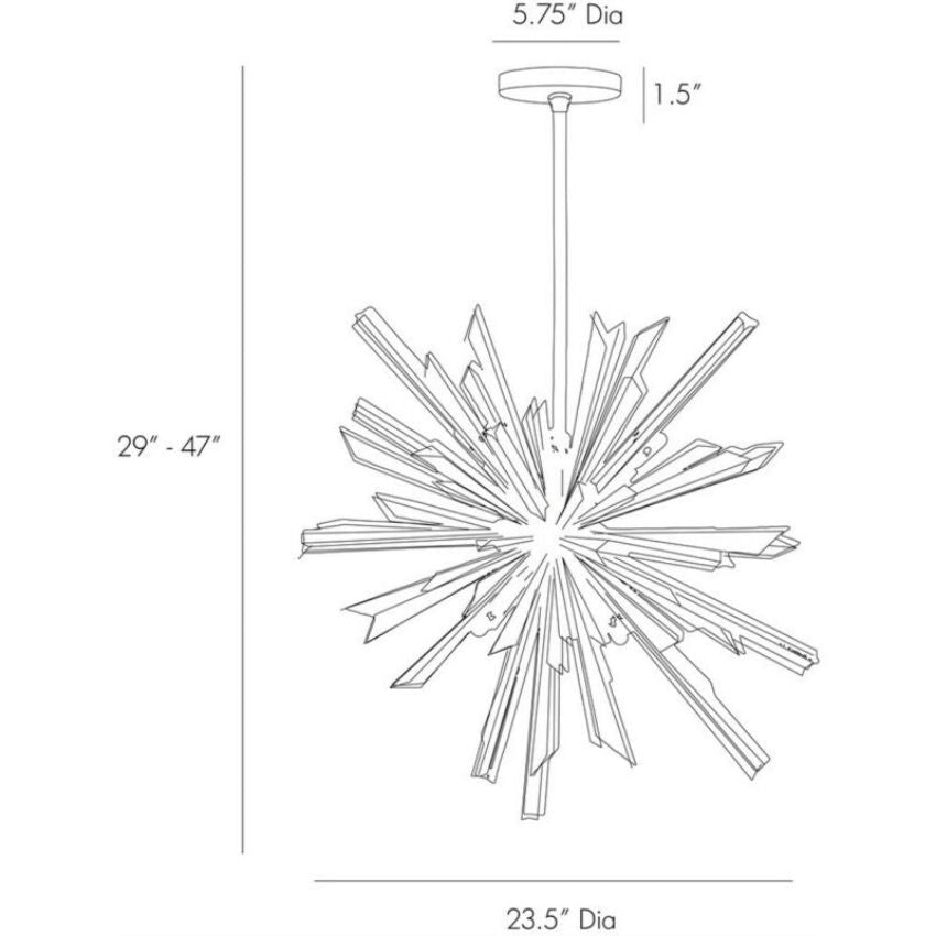 Axel Crystal Sputnik Chandelier-Nobipets