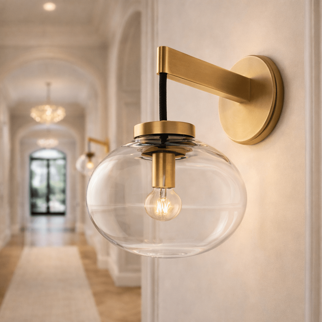 Babrette Clear Glass Sconce