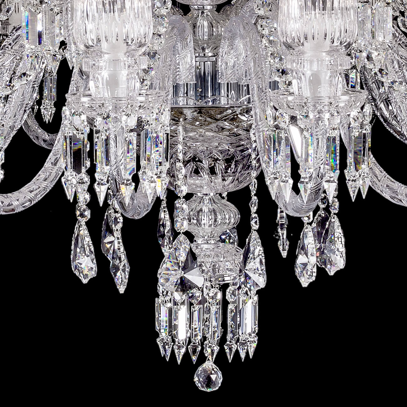 Baccarat Crystal Cups Chandelier For Living Room-Nobipets