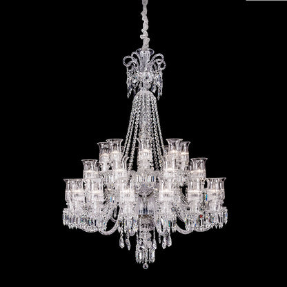 Baccarat Crystal Cups Chandelier For Living Room-Nobipets
