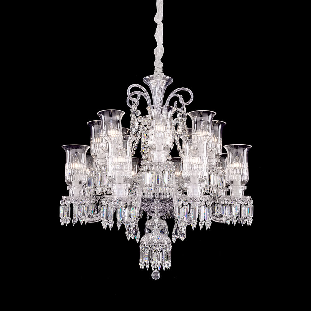 Baccarat Crystal Cups Chandelier For Living Room-Nobipets