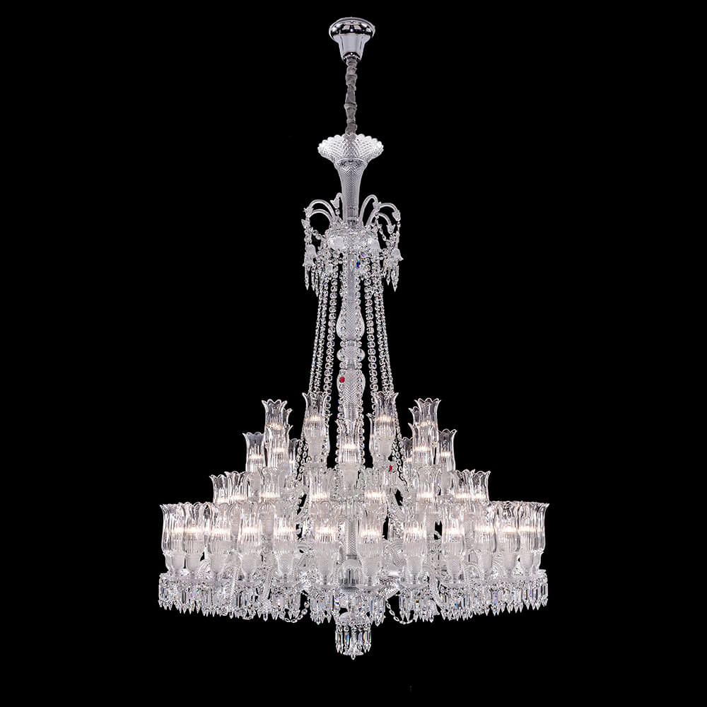 Baccarat Large Entrance Crystal Chandelier-Nobipets