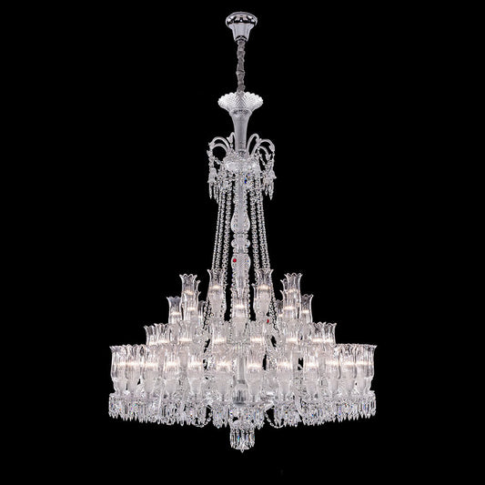 Baccarat Large Entrance Crystal Chandelier-Nobipets