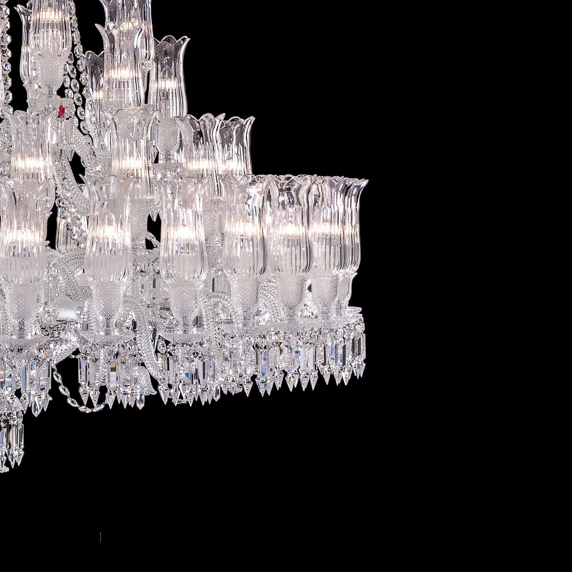 Baccarat Large Entrance Crystal Chandelier-Nobipets