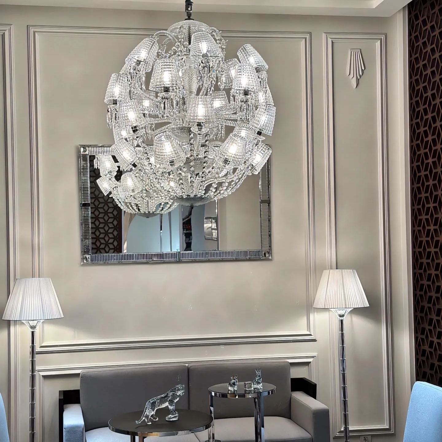 Baccarat Le Roi Soleil Crystal Chandelier-Nobipets