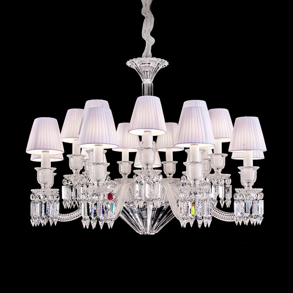 Baccarat short Zenith Crystal Chandelier-Nobipets