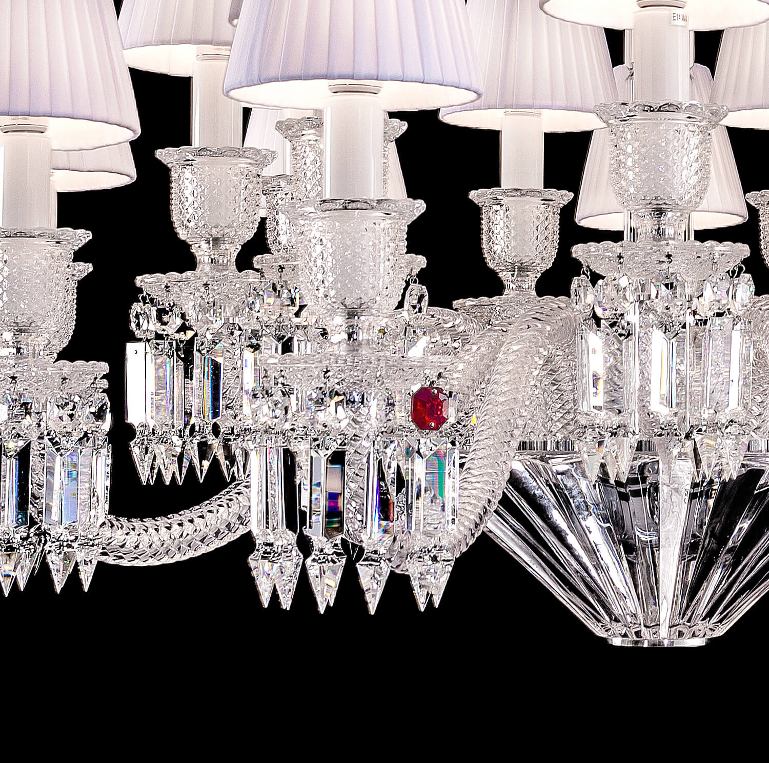 Baccarat short Zenith Crystal Chandelier-Nobipets