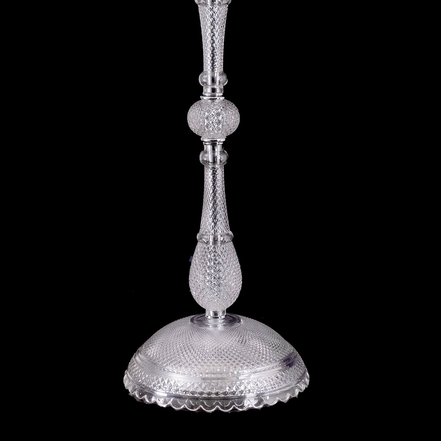 Baccarat Zénith Crystal Candelabra With Fabric Shade