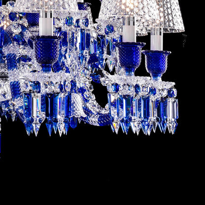 Baccarat Zenith Faunacrystopolis Blue Crystal Chandelier-Nobipets