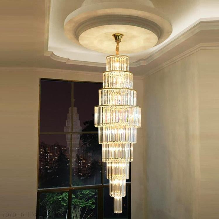 Bastian Multiple Tier Crystal Chandelier-Nobipets