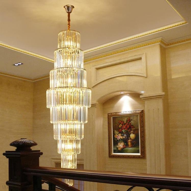 Bastian Multiple Tier Crystal Chandelier-Nobipets