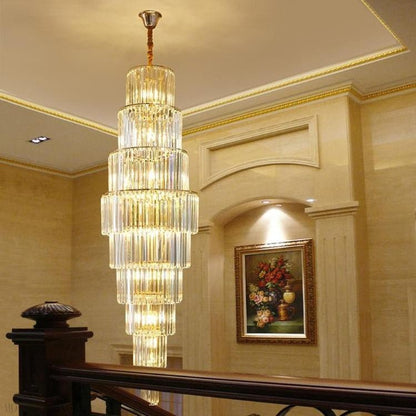 Bastian Multiple Tier Crystal Chandelier-Nobipets