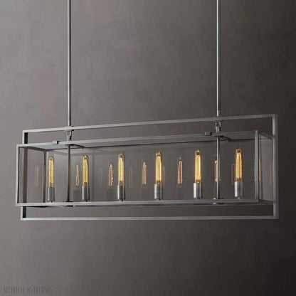 Beckmen Vintage Rectangle Chandelier-Nobipets
