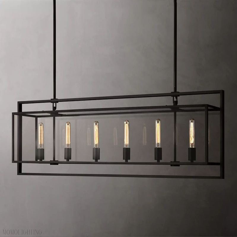 Beckmen Vintage Rectangle Chandelier-Nobipets