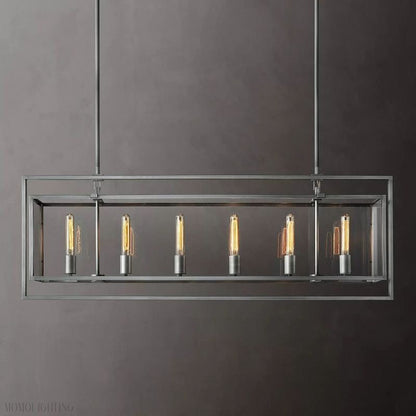Beckmen Vintage Rectangle Chandelier-Nobipets