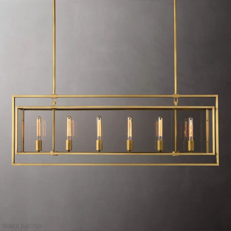 Beckmen Vintage Rectangle Chandelier-Nobipets