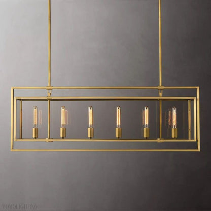 Beckmen Vintage Rectangle Chandelier-Nobipets