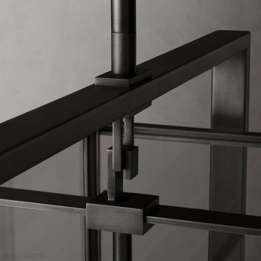 Beckmen Vintage Rectangle Chandelier-Nobipets