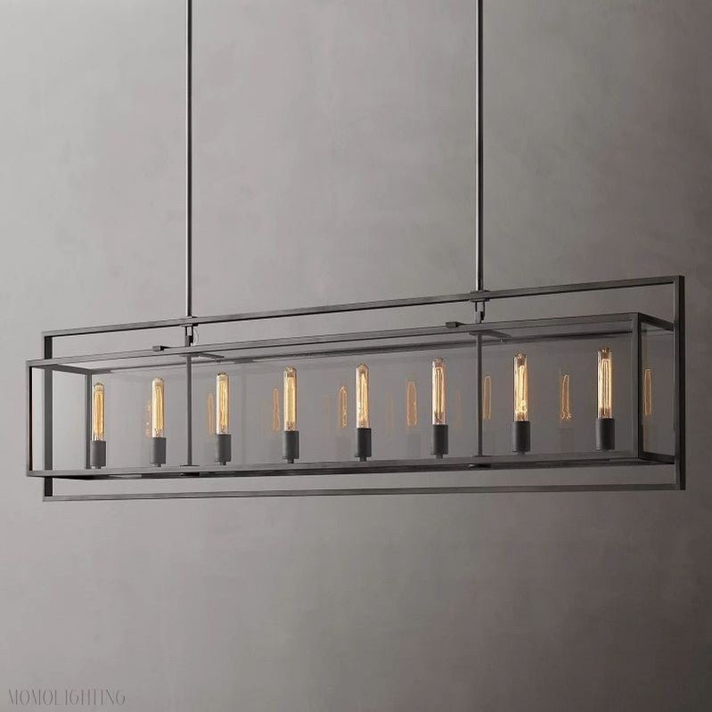 Beckmen Vintage Rectangle Chandelier-Nobipets