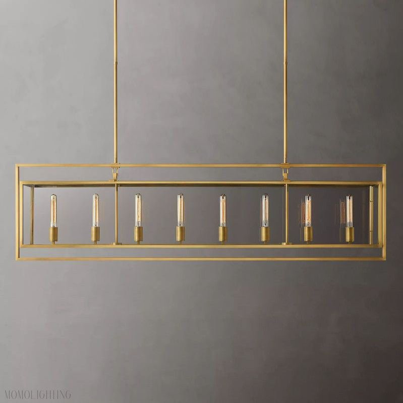 Beckmen Vintage Rectangle Chandelier-Nobipets