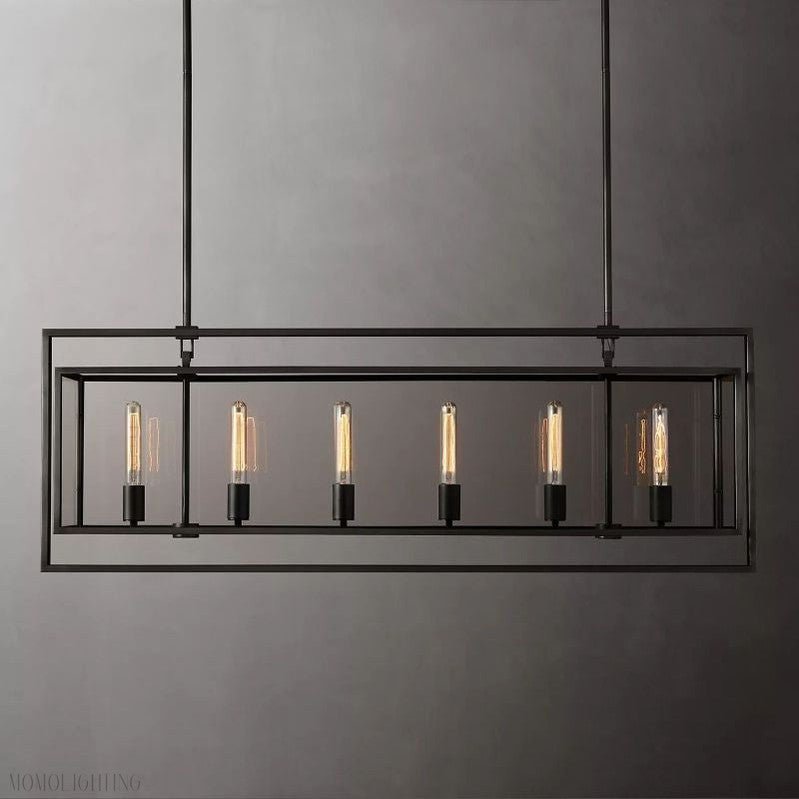 Beckmen Vintage Rectangle Chandelier-Nobipets