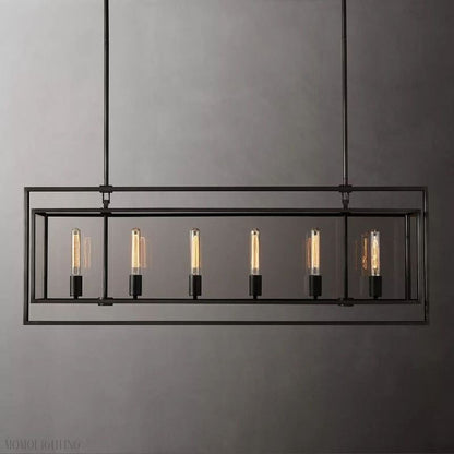 Beckmen Vintage Rectangle Chandelier-Nobipets
