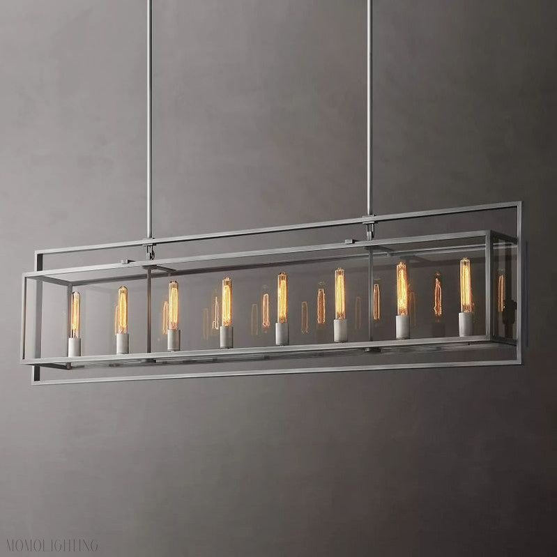 Beckmen Vintage Rectangle Chandelier-Nobipets