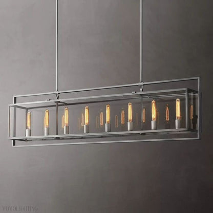 Beckmen Vintage Rectangle Chandelier-Nobipets