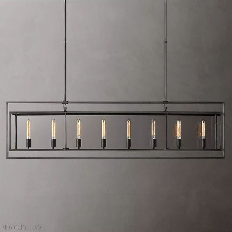 Beckmen Vintage Rectangle Chandelier-Nobipets