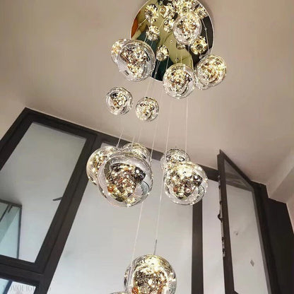 Bella Glass Ball Chandelier-Nobipets