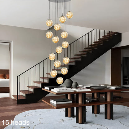 Bella Glass Ball Chandelier-Nobipets