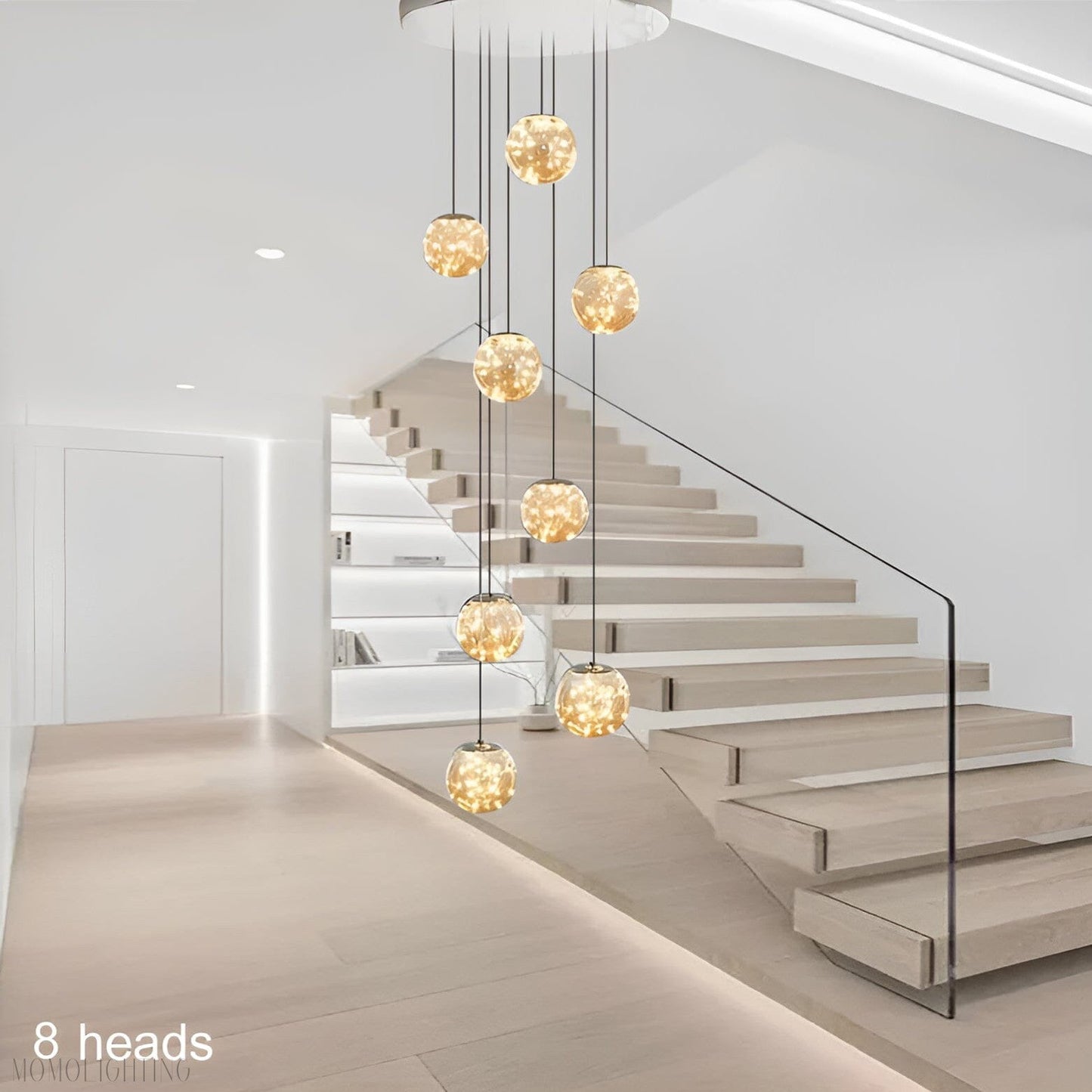 Bella Glass Ball Chandelier-Nobipets