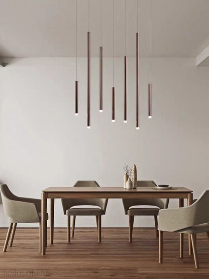 Bellini Square Tubular Pendant Light Chandelier-Nobipets