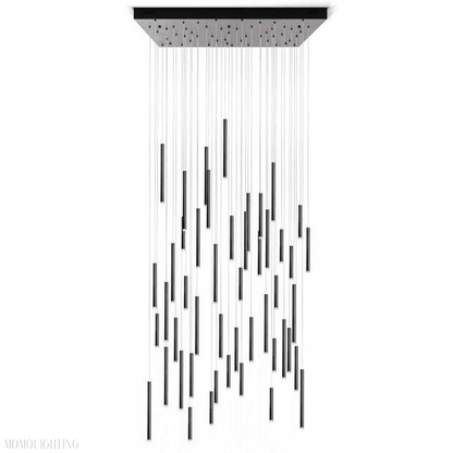 Bellini Square Tubular Pendant Light Chandelier-Nobipets