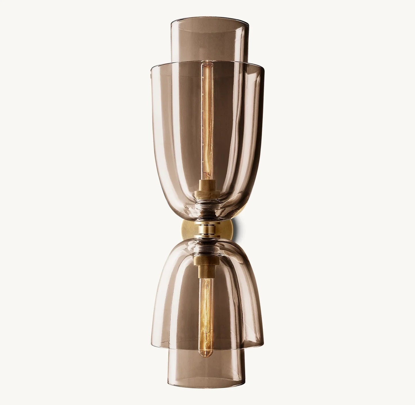 Bloom Amber Glass Cloche Grand Sconce