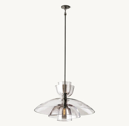 Bloom Clear Glass Cloche Grand Pendant