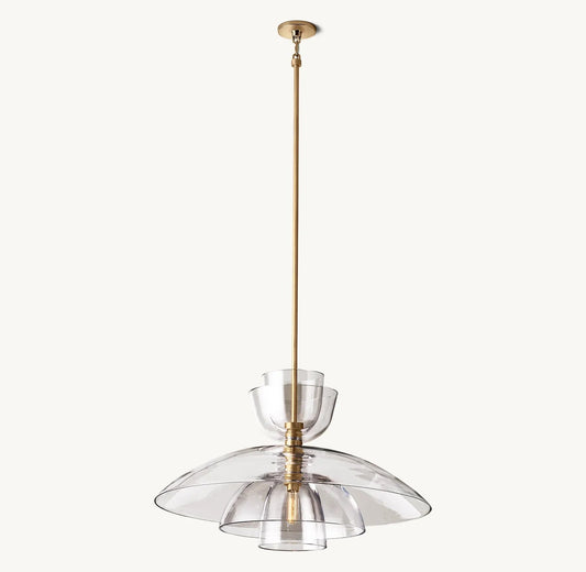 Bloom Clear Glass Cloche Grand Pendant