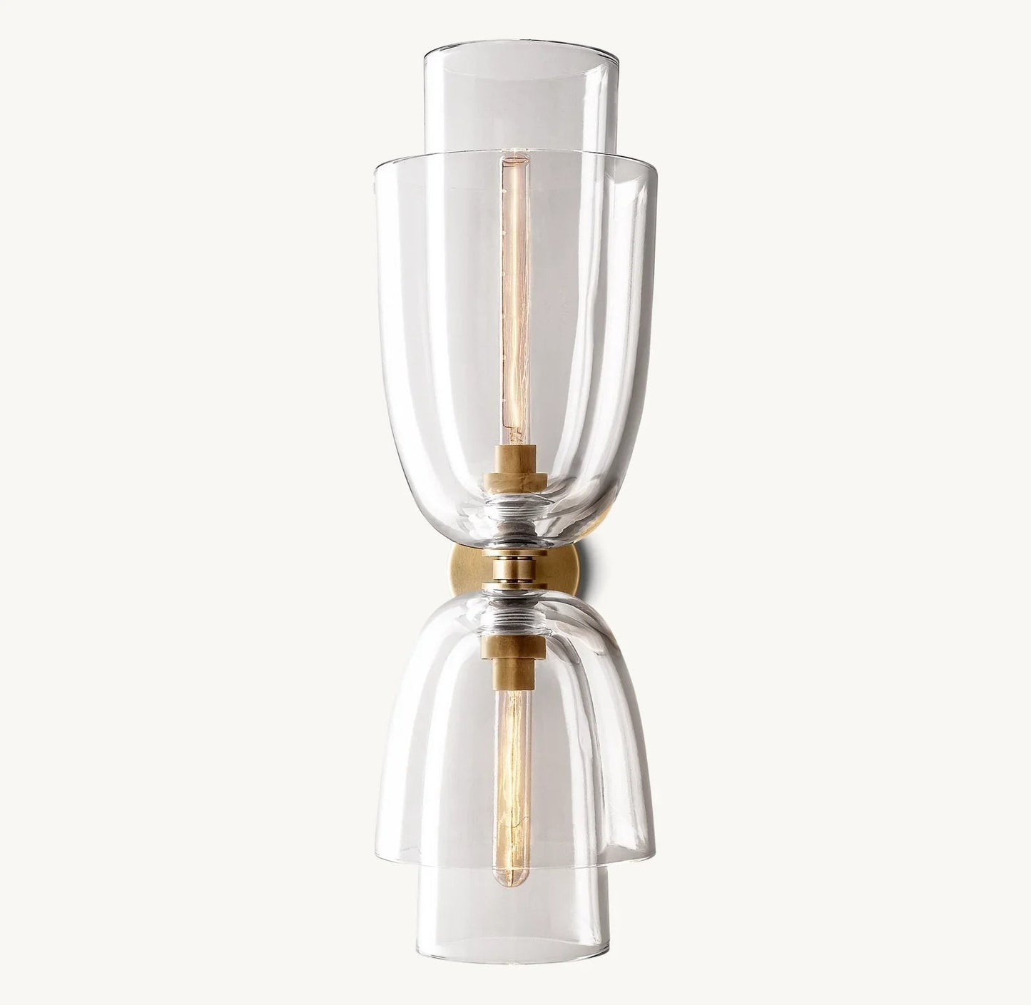 Bloom Clear Glass Cloche Grand Sconce