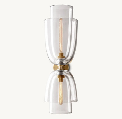 Bloom Clear Glass Cloche Grand Sconce
