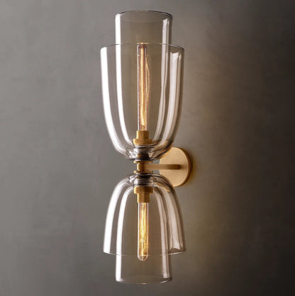 Bloom Clear Glass Cloche Grand Sconce