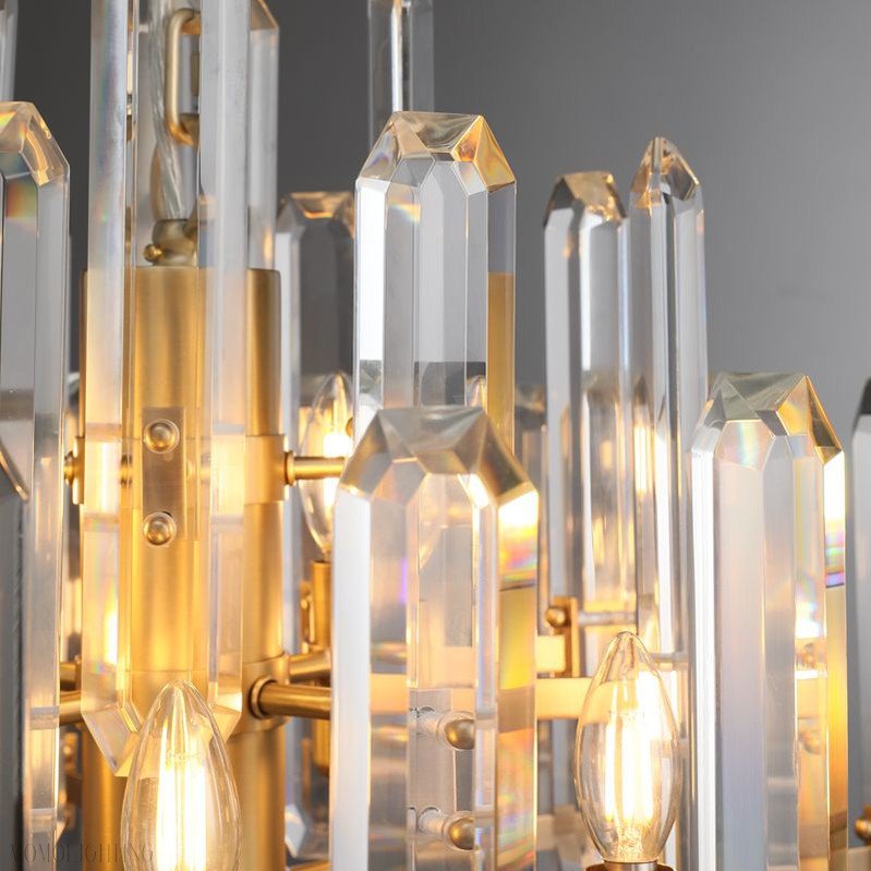 Bonnington Crystal Round Chandelier 37"-Nobipets