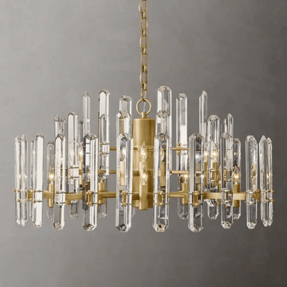 Bonnington Crystal Round Chandelier 37"-Nobipets