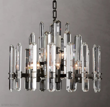 Bonnington Crystal Round Chandelier 37"-Nobipets