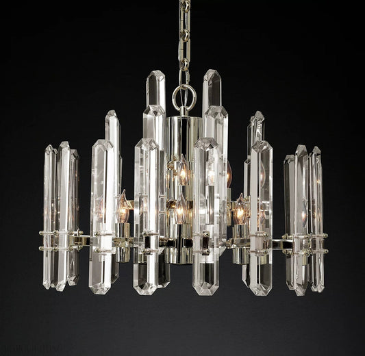 Bonnington Crystal Round Chandelier 37"-Nobipets