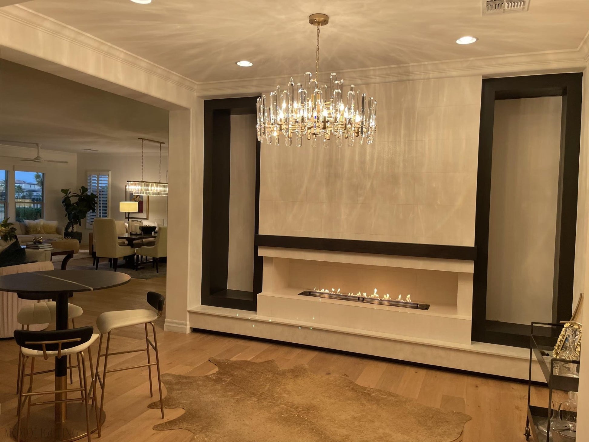 Bonnington Crystal Round Chandelier 54"(customize）-Nobipets