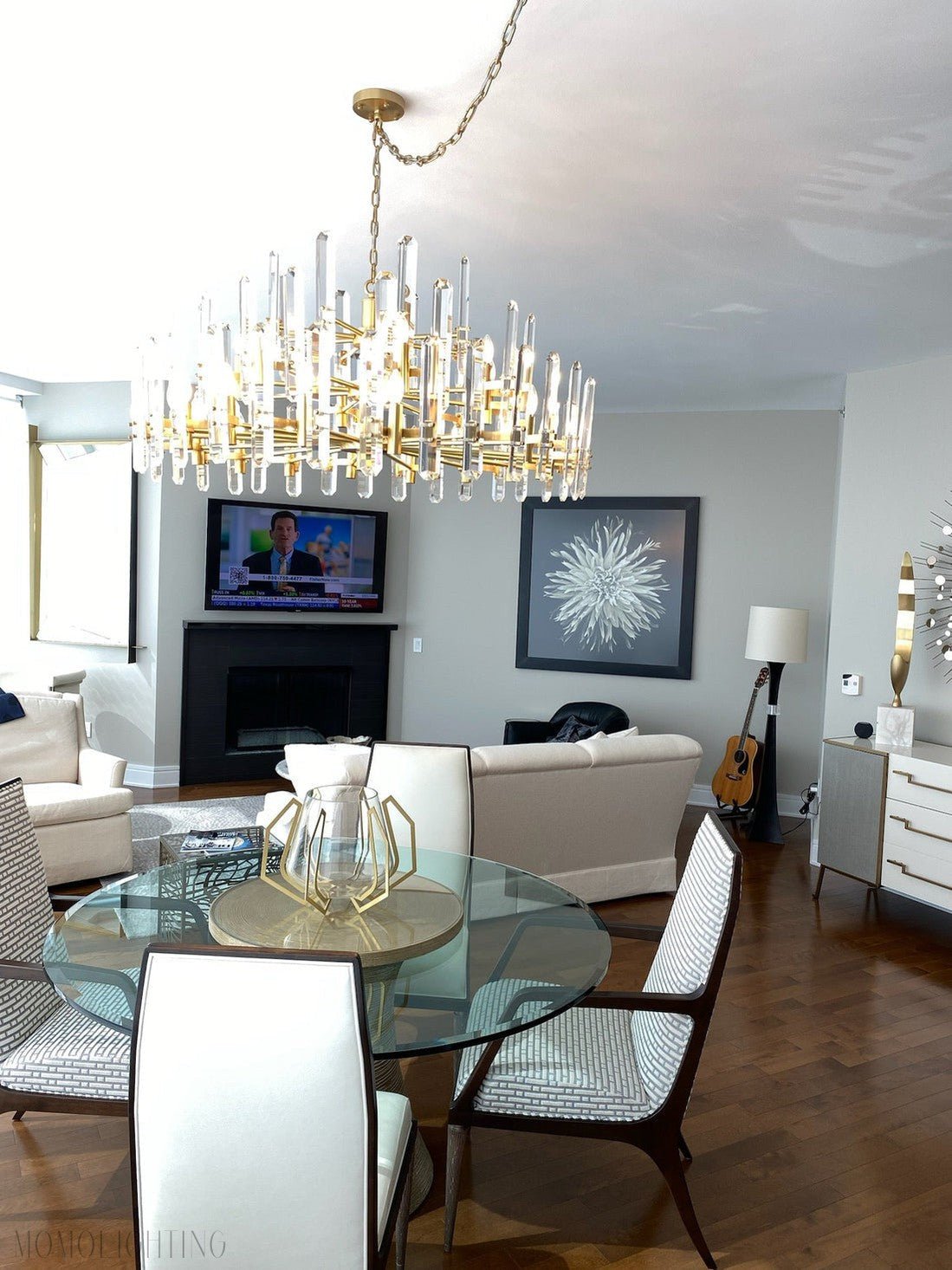 Bonnington Crystal Round Chandelier 54"(customize）-Nobipets