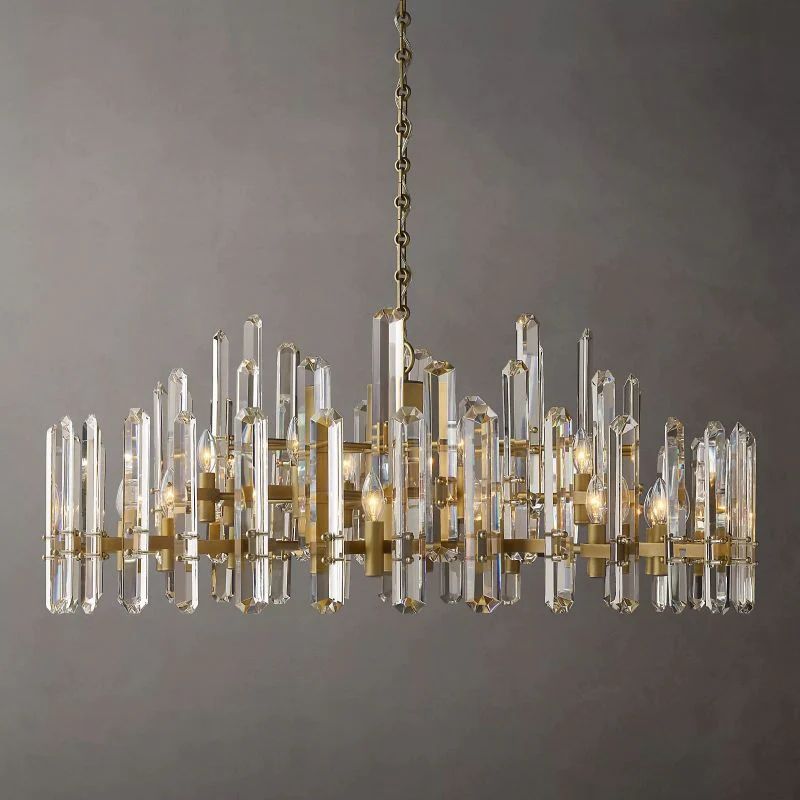 Bonning Prism Crystal Round Chandelier 48"