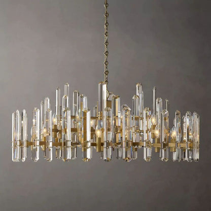 Bonning Prism Crystal Round Chandelier 48"